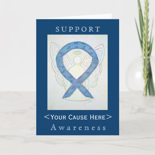 Anpassat kort för Thyroid Paisley Awareness Ribbon (Framsida)