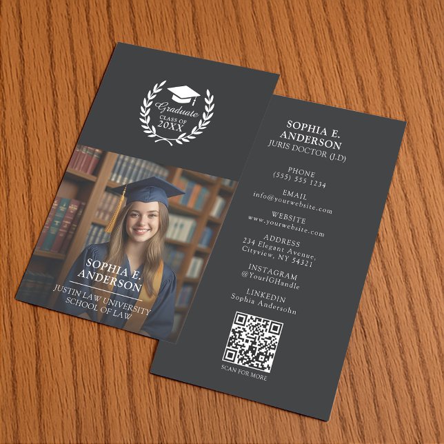 Anpassat kransfoto och QR-kod Grad Namn (Skapare uppladdad)