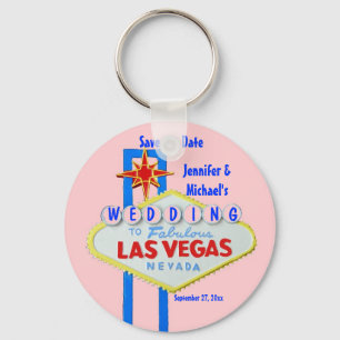 Anpassat Las Vegas Bröllop-tecken Nyckelring