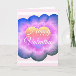 Anpassat Lila Flower Lycklig Valentine Card Kort