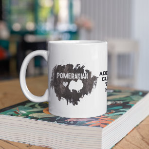 Anpassat meddelande Pomeranian Sällskapshund Pappa Kaffemugg