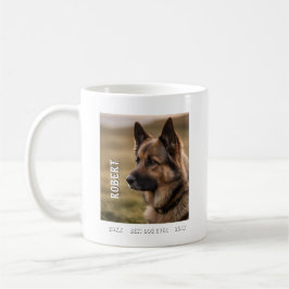 Anpassat minnesmärke för husdjur bästa hund någons kaffemugg