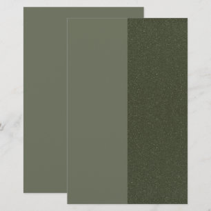 Anpassat Mossgrönt brevpapper med textur