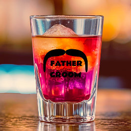 Anpassat Mustasch Shotglas – Brudgummens Far