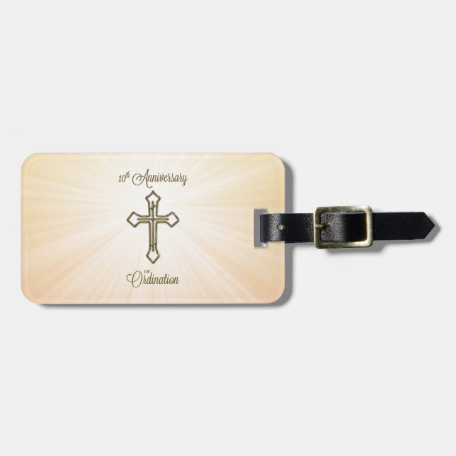 Anpassat namn, 10-årsdagen av ordninggivningen bagagebricka (Horisontell Framsida)