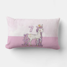 Anpassat namn 7:e födelsedag Rosa med Krona