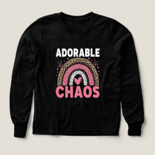 Anpassat namn Adorable Chaos Girls T-shirt