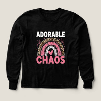 Anpassat namn Adorable Chaos Girls T-shirt