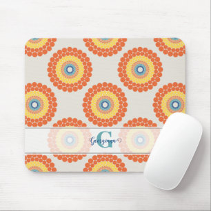 Anpassat namn Aegean Summer Radiant Dot Mandala Musmatta