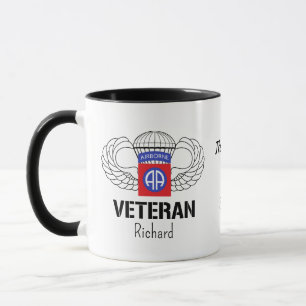 Anpassat namn Airborne Veteran Mugg