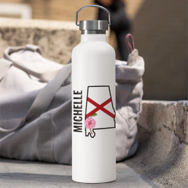 Anpassat namn Alabama Flagga och State Flower Came