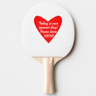 Anpassat namn Alla hjärtans dag XO Pingisracket