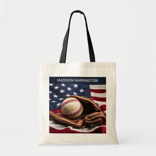Anpassat namn American Baseball Tygkasse (Framsidan)