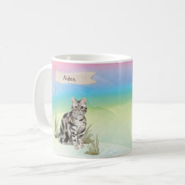 Anpassat namn American Kort Hair Pet Cat Kaffemugg