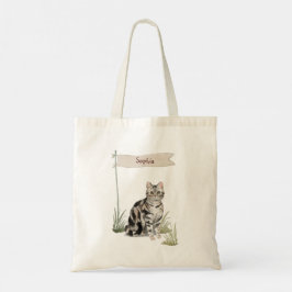 Anpassat namn American Kort Hair Pet Cat Tygkasse