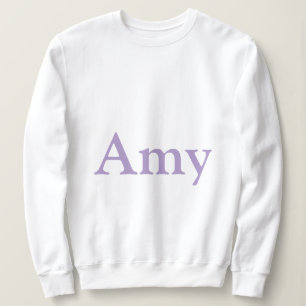 Anpassat namn Amy White Women's Sweatshirt T Shirt