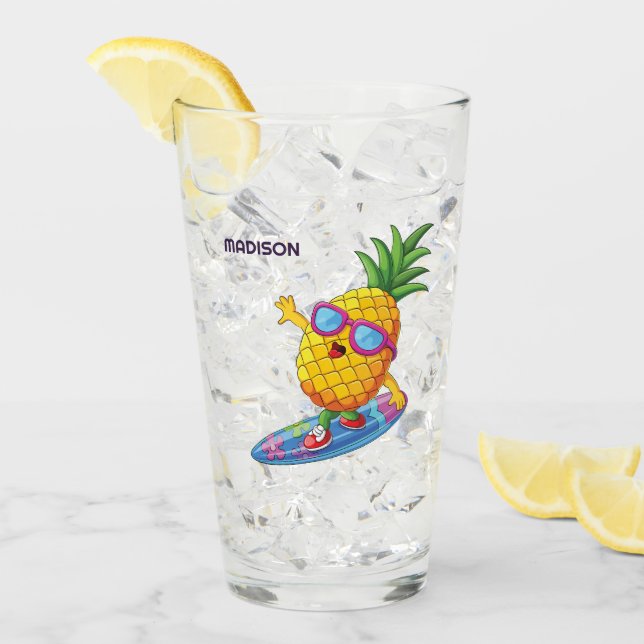 Anpassat namn Ananassasurfer Glaskopp (Framsida Ice)