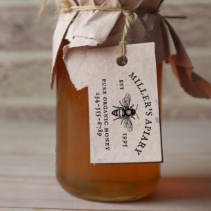 Anpassat namn Apiary eller Farm Honung Frimärke Självfärgande Stämpel