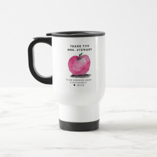 Anpassat Namn Äpple Personlig Lärar Tacksamhetspre Resemugg