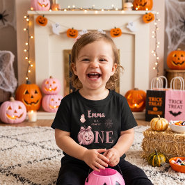 Anpassat Namn är en Kuslig En Söt Pinkoween T Shirt