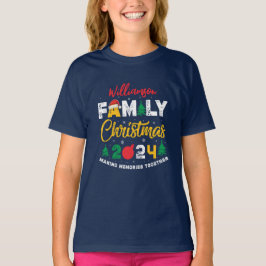 Anpassat namn Årets matchande familjeåterförening T Shirt