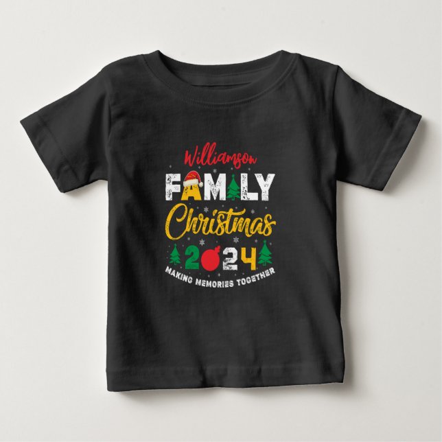 Anpassat namn Årets matchande familjeåterförening T Shirt (Framsida)