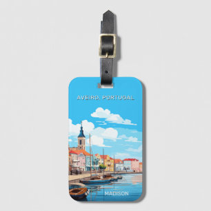 Anpassat namn Aveiro Portugal Bagagebricka