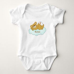 Anpassat namn Baby Bear Teddy T Shirt