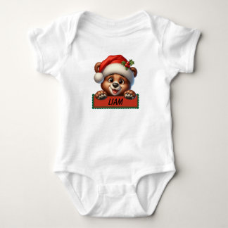 Anpassat namn Baby Bodykostym för julklapp T Shirt