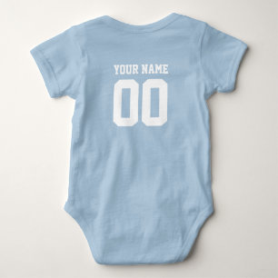 Anpassat namn Baby Football Jersey Bodykostym Tee