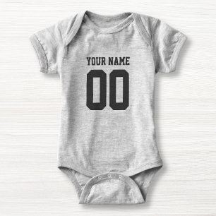 Anpassat namn Baby Football Jersey Bodykostym Tee
