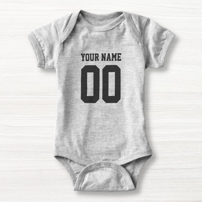 Anpassat namn Baby Football Jersey Bodykostym Tee Shirt (Skapare uppladdad)