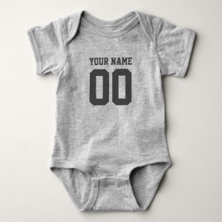 Anpassat namn Baby Football Jersey Bodykostym Tröja