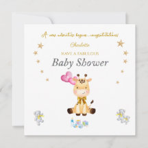 Anpassat namn Baby Giraffe-ballonger Babykläder