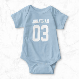 Anpassat namn Baby Sport Jersey Bodykostym T-shirt