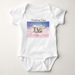 Anpassat namn Baby Zebra med alla sina vänner T Shirt