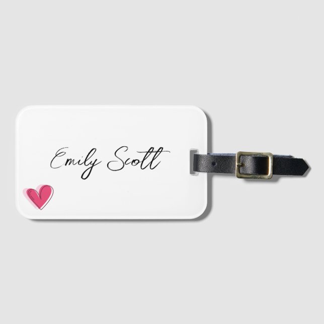 Anpassat namn - Bagagetagg Bagagebricka (Framsida horisontal)