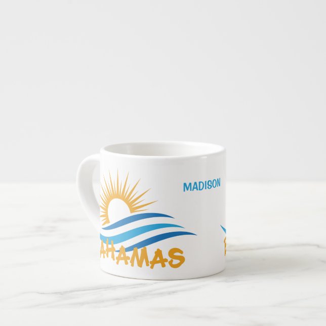 Anpassat namn Bahamas Espressomugg (Framsida vänster)