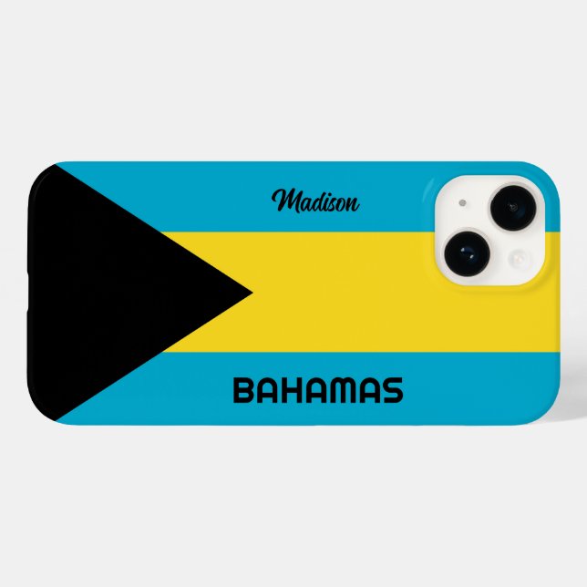 Anpassat namn Bahamas-Flagga (Baksida (horisontell))
