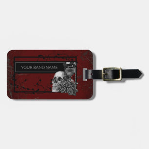 Anpassat namn Band Merch Coola Sten Skull Ro Gothi Bagagebricka
