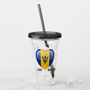 Anpassat namn Barbados Kärlek Take Away Mugg