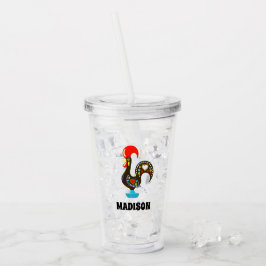 Anpassat namn Barcelona Portugisiska Tupp Black Take Away Mugg