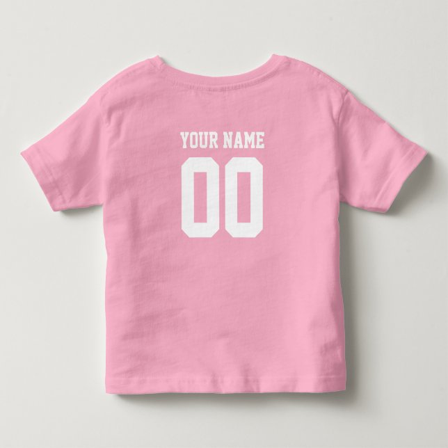Anpassat namn - Barnfotboll Jersey Shirt Tee (Baksida)