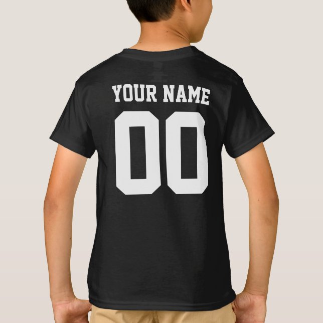 Anpassat namn - Barnfotboll Jersey Shirt Tröja (Baksida)