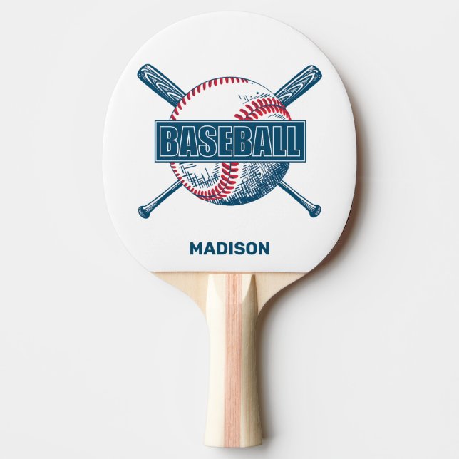 Anpassat namn Baseball Pingisracket (Framsidan)