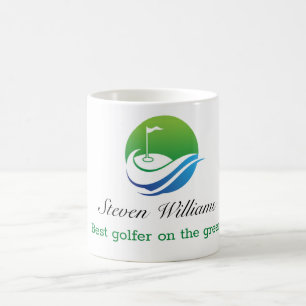 Anpassat namn Bästa Golfer Coffee Mugg