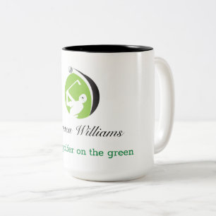 Anpassat namn Bästa Golfer Coffee Mugg