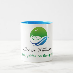 Anpassat namn Bästa Golfer Coffee Mugg