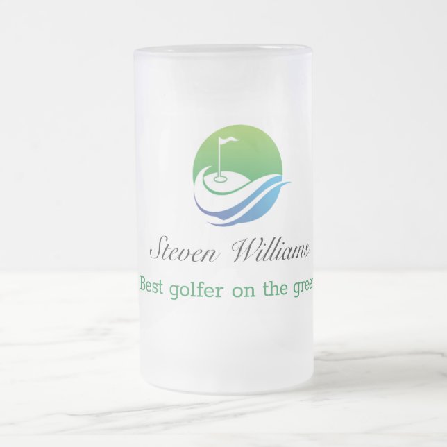 Anpassat namn Bästa Golfer Frosted Mugg (Center)