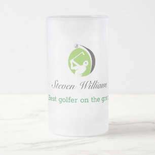 Anpassat namn Bästa Golfer Frosted Mugg